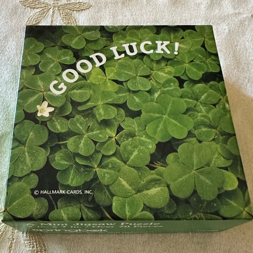 Vintage Springbok / Hallmark Cards Good Luck / Clover / Ireland 70+ Piece Puzzle